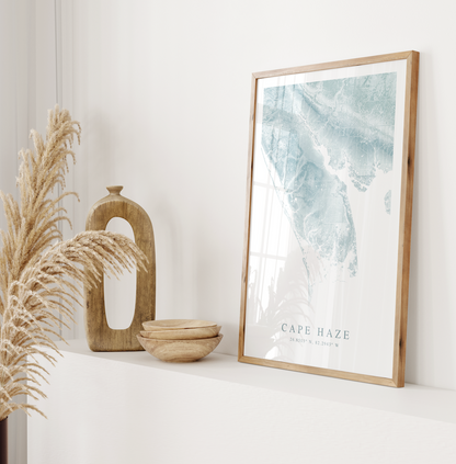 Cape Haze Map Print
