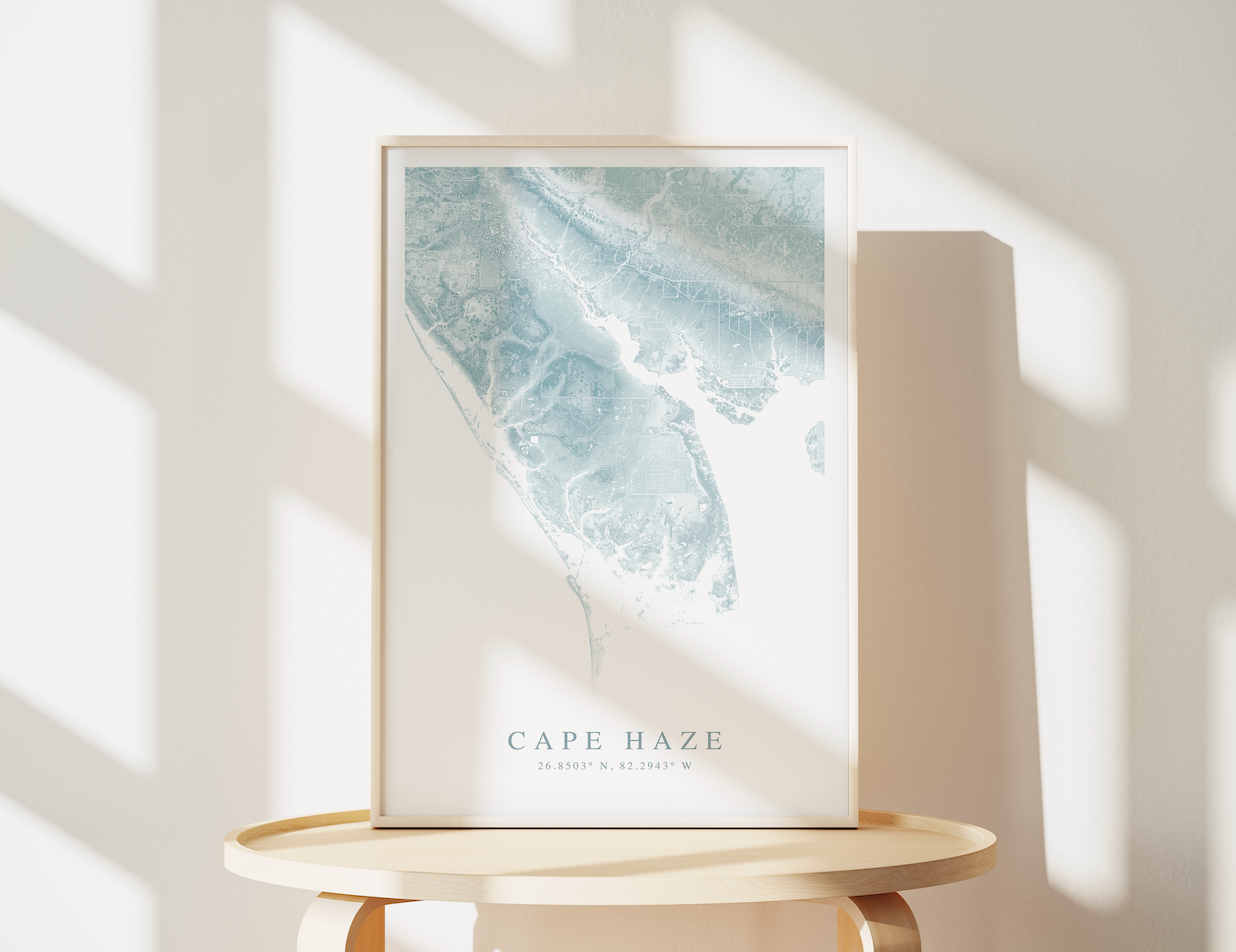 Cape Haze Map Print