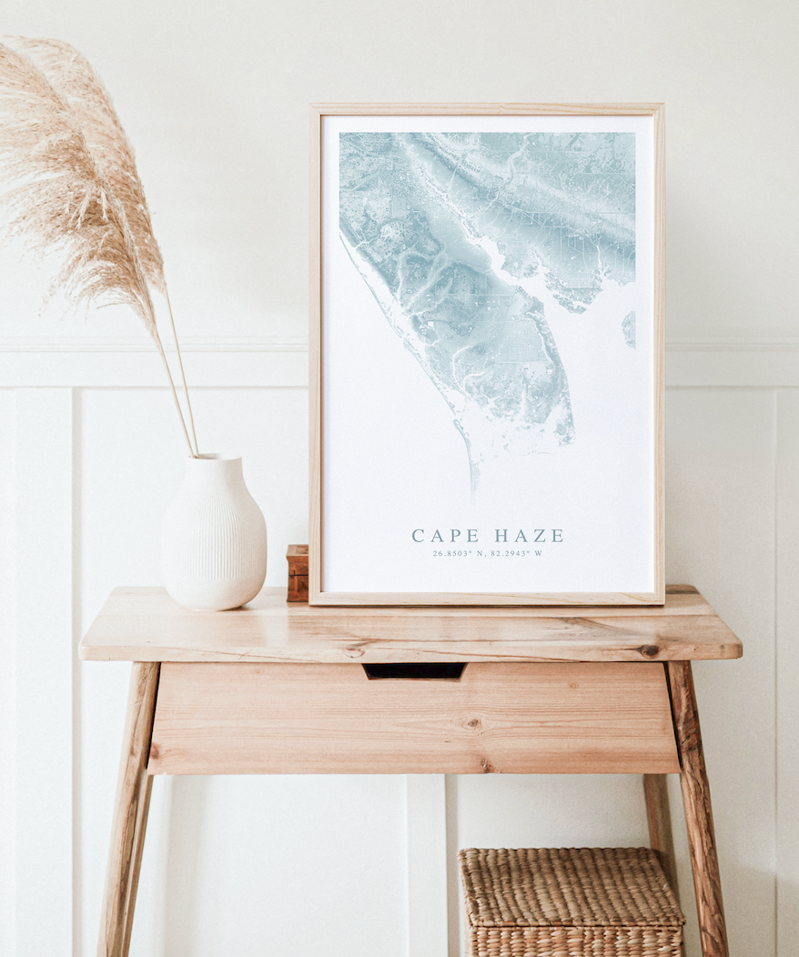 Cape Haze Map Print