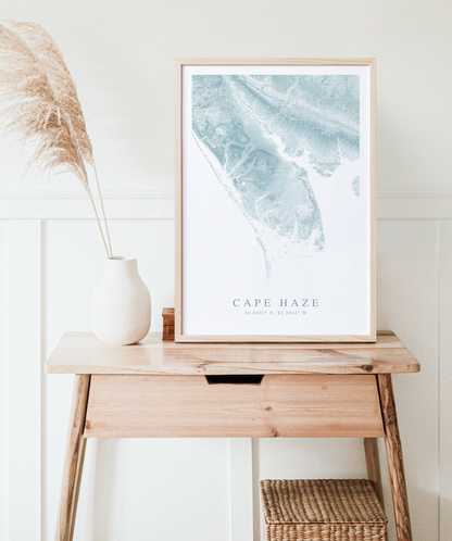 Cape Haze Map Print