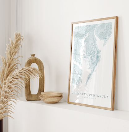 Delmarva Peninsula Map Print