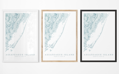 Assateague Island Map Print