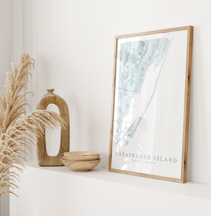 Assateague Island Map Print