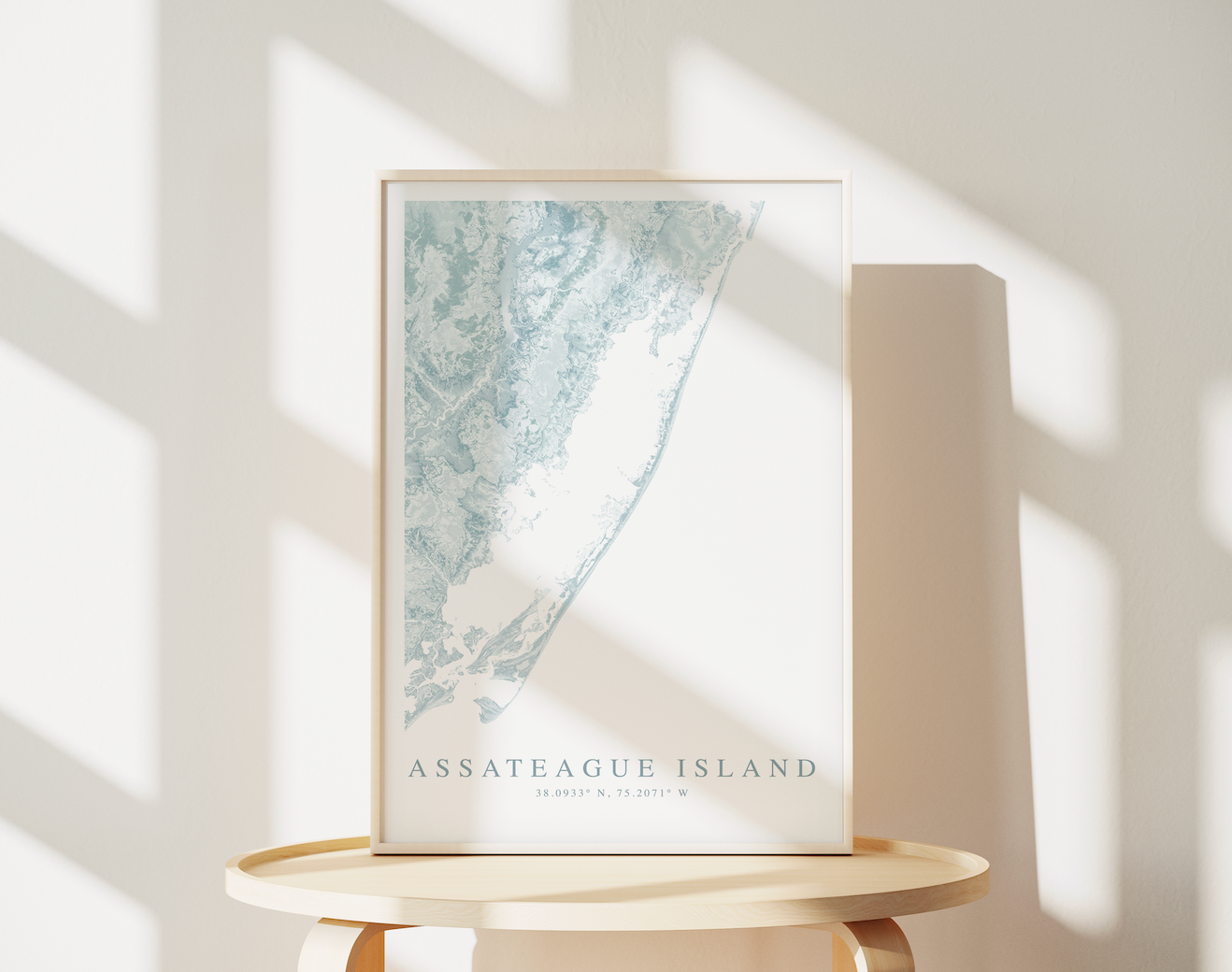 Assateague Island Map Print