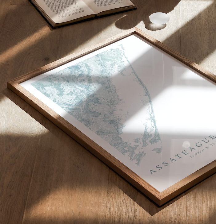 Assateague Island Map Print