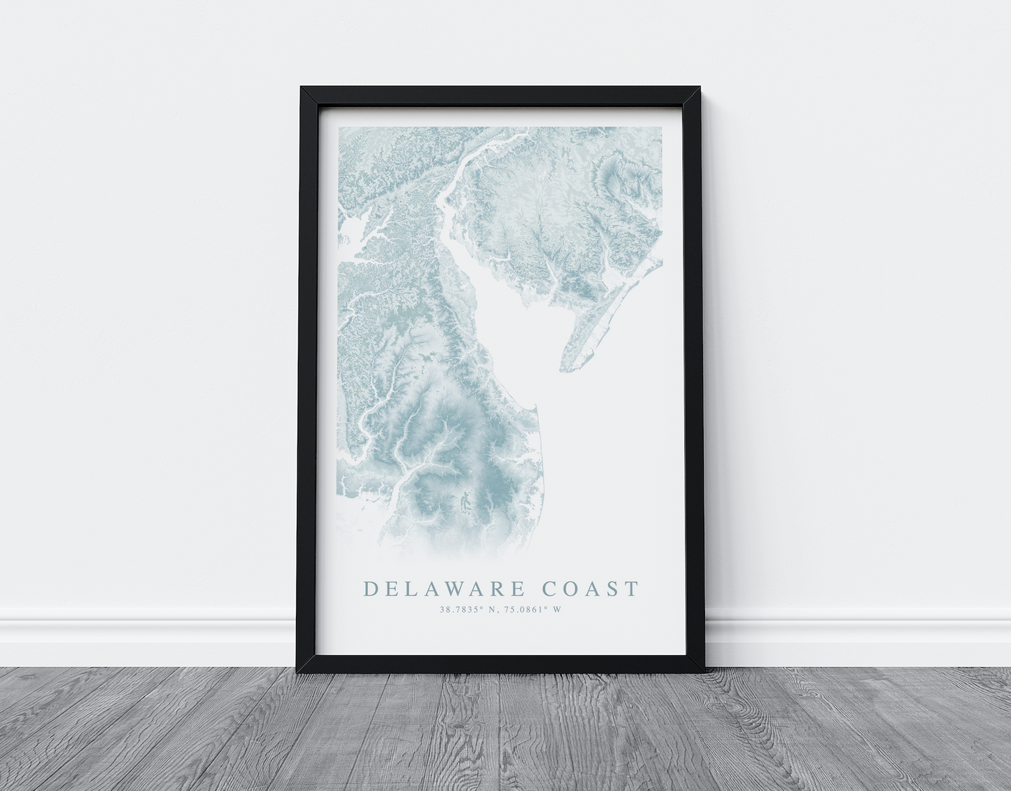 Delaware Coast Map Print