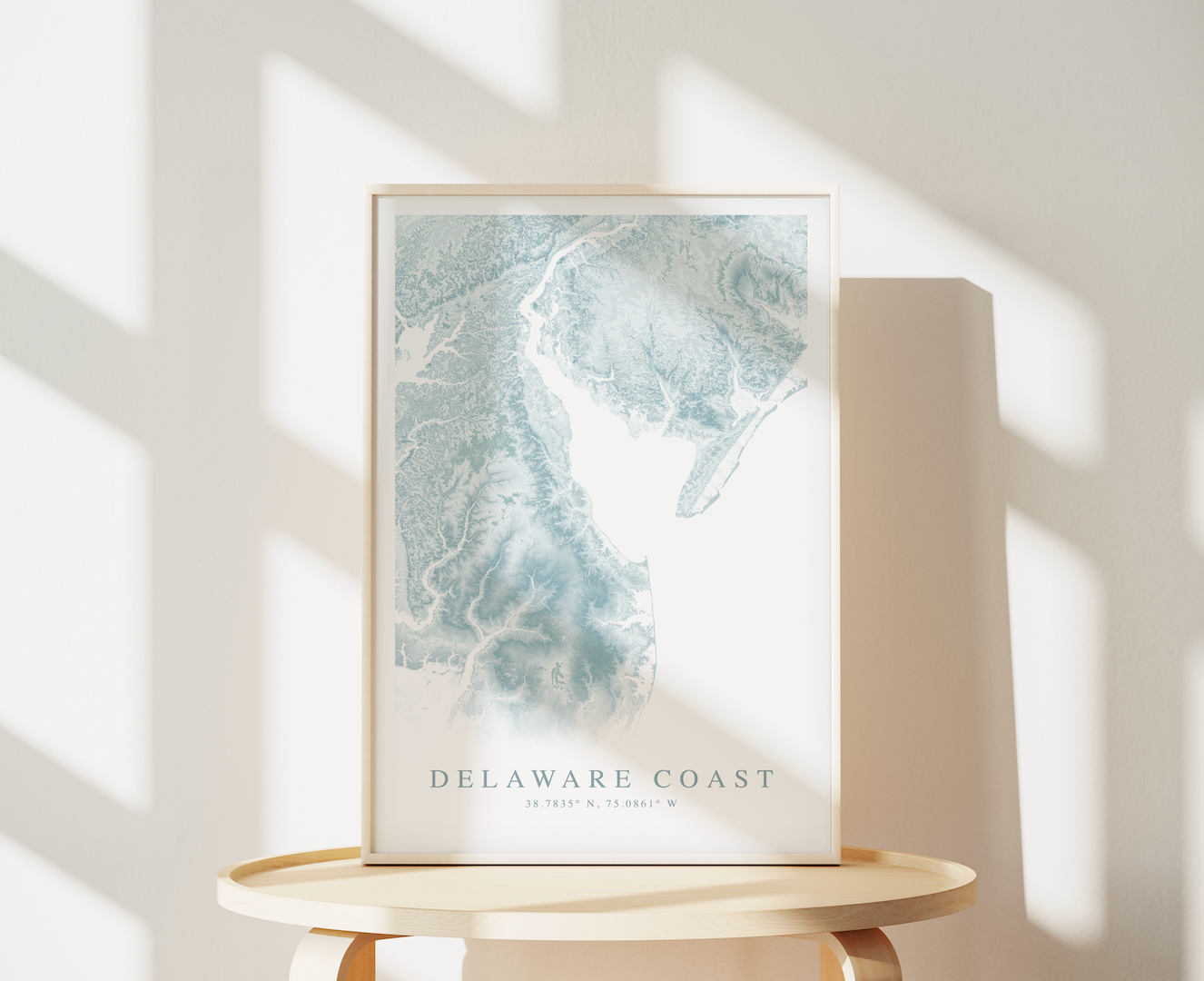 Delaware Coast Map Print