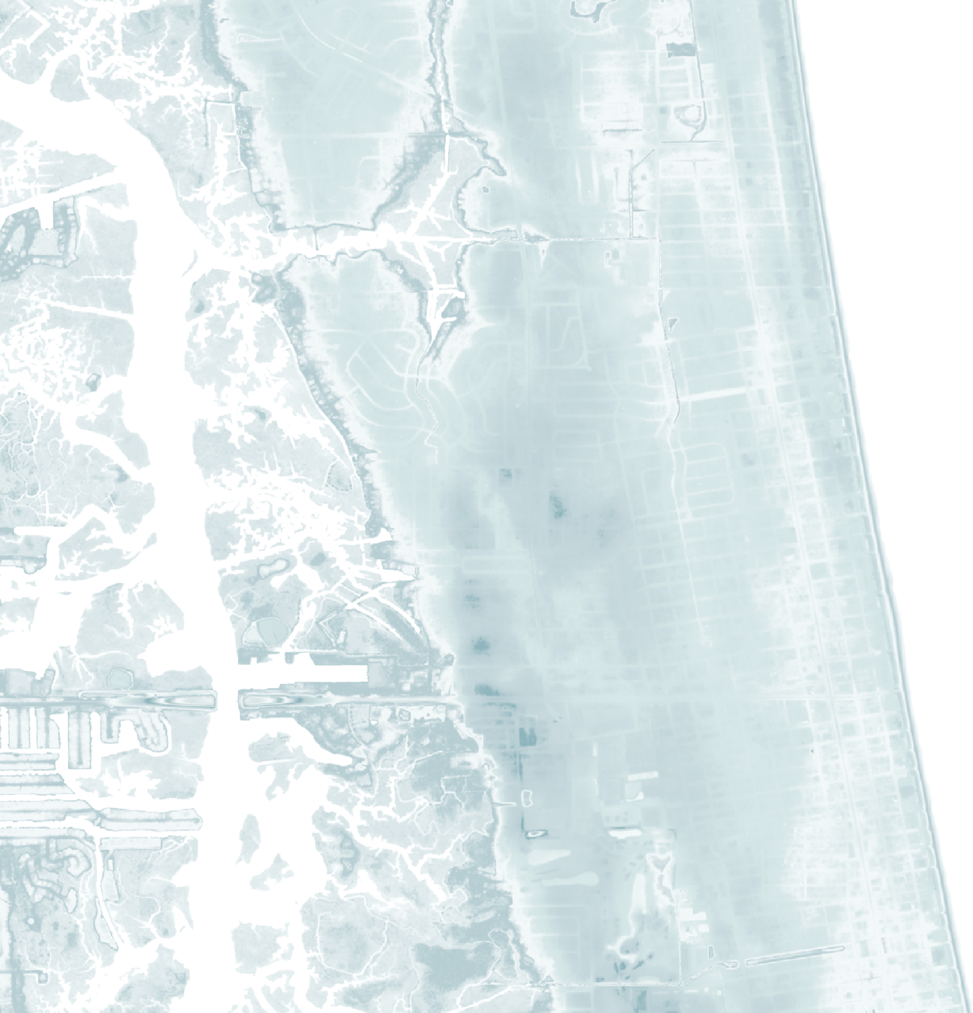 Jacksonville Beaches Map Print