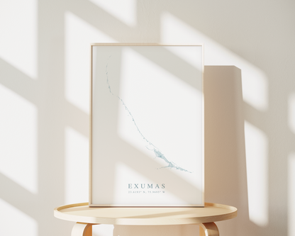 Exumas Map Print