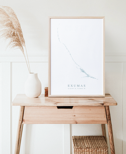 Exumas Map Print