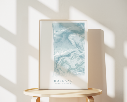 Holland MI Map Print