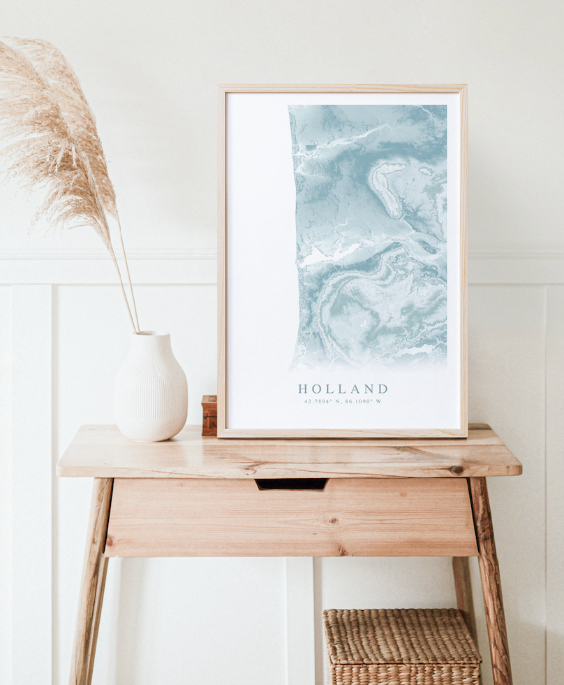 Holland MI Map Print