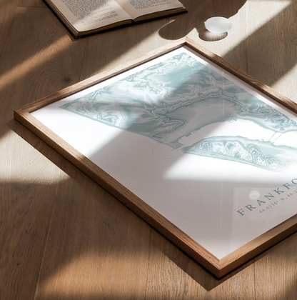 Frankfort MI Map Print