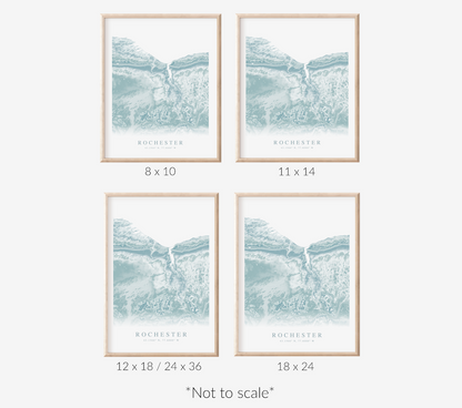 Rochester NY Map Print