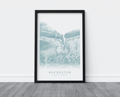 Rochester NY Map Print