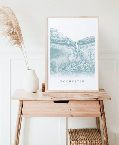 Rochester NY Map Print
