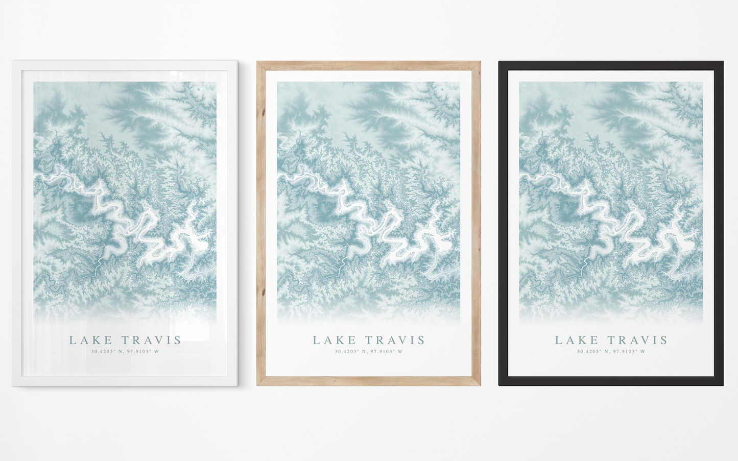 Lake Travis Map Print