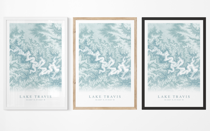 Lake Travis Map Print