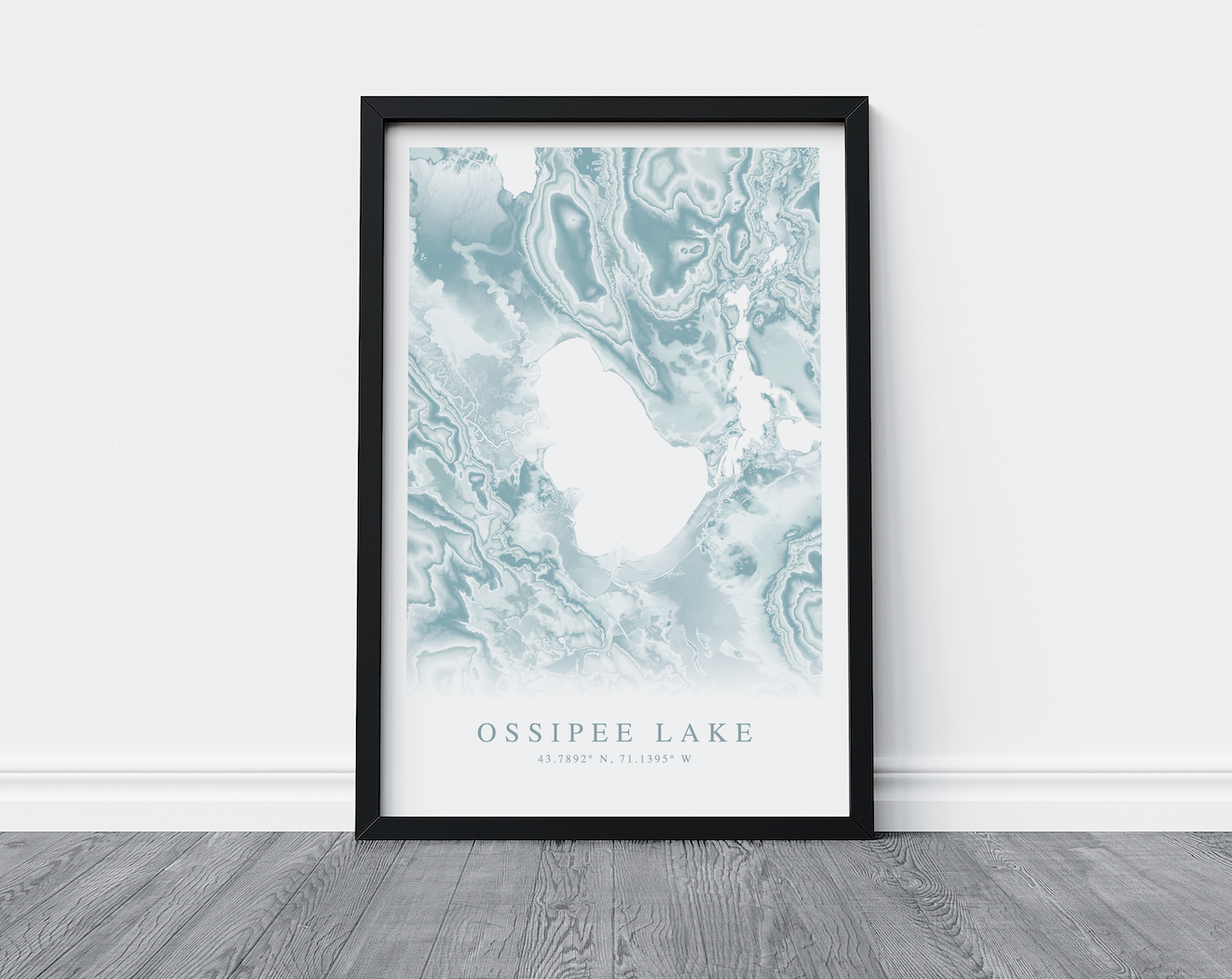 Ossipee Lake Map Print