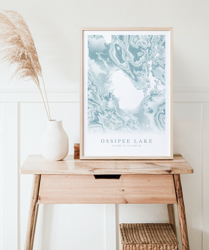 Ossipee Lake Map Print