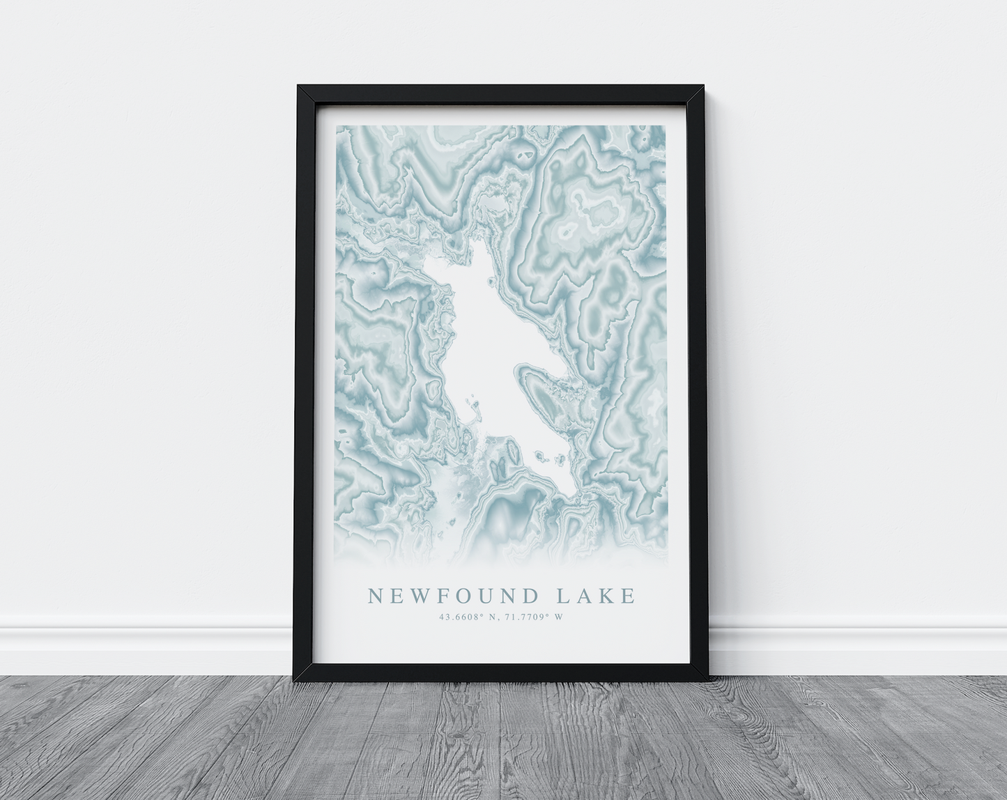 Newfound Lake Map Print