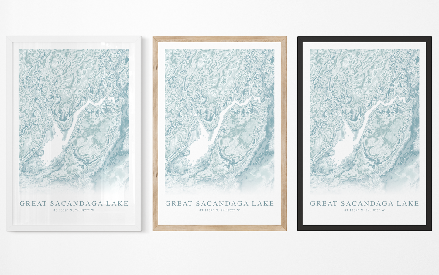 Great Sacandaga Lake Map Print