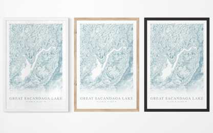 Great Sacandaga Lake Map Print