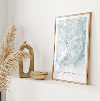 Great Sacandaga Lake Map Print