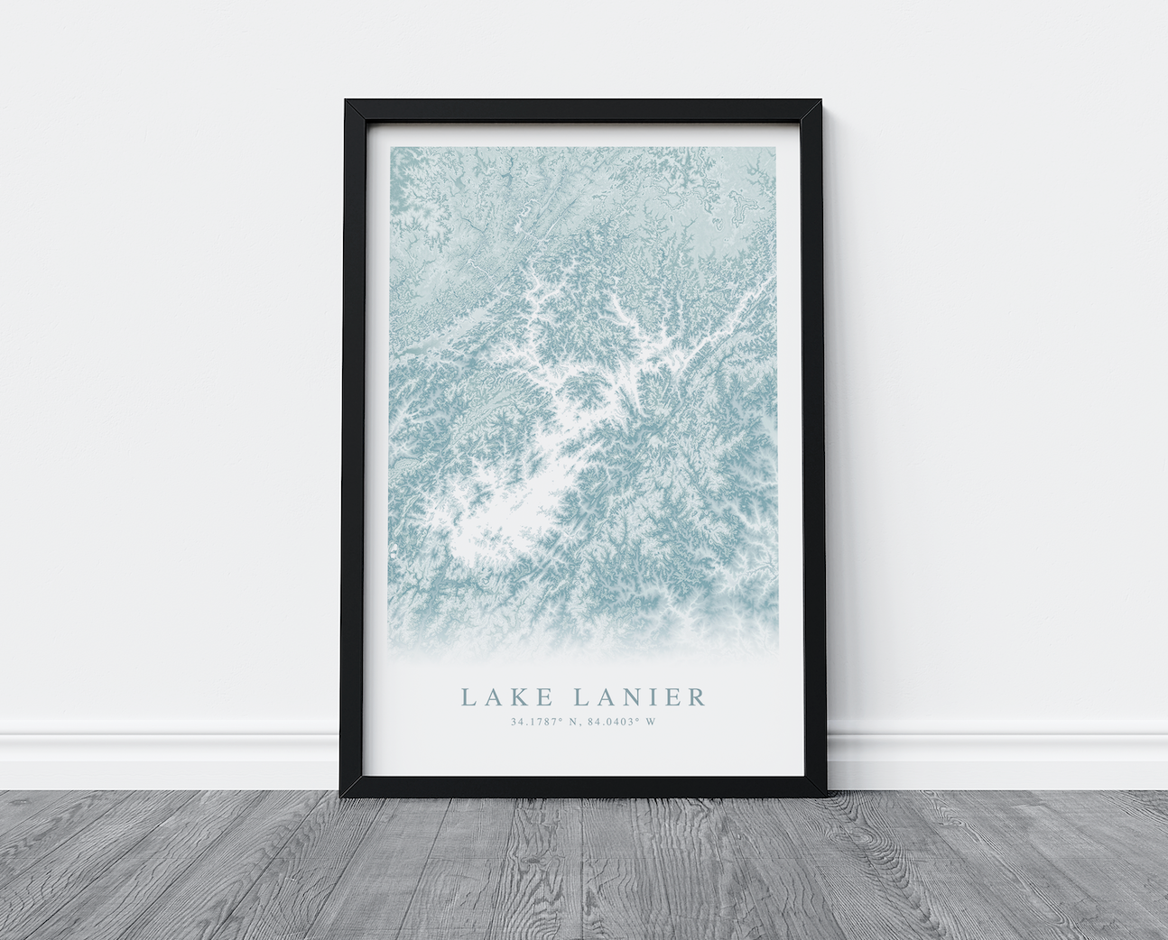 Lake Lanier Map Print