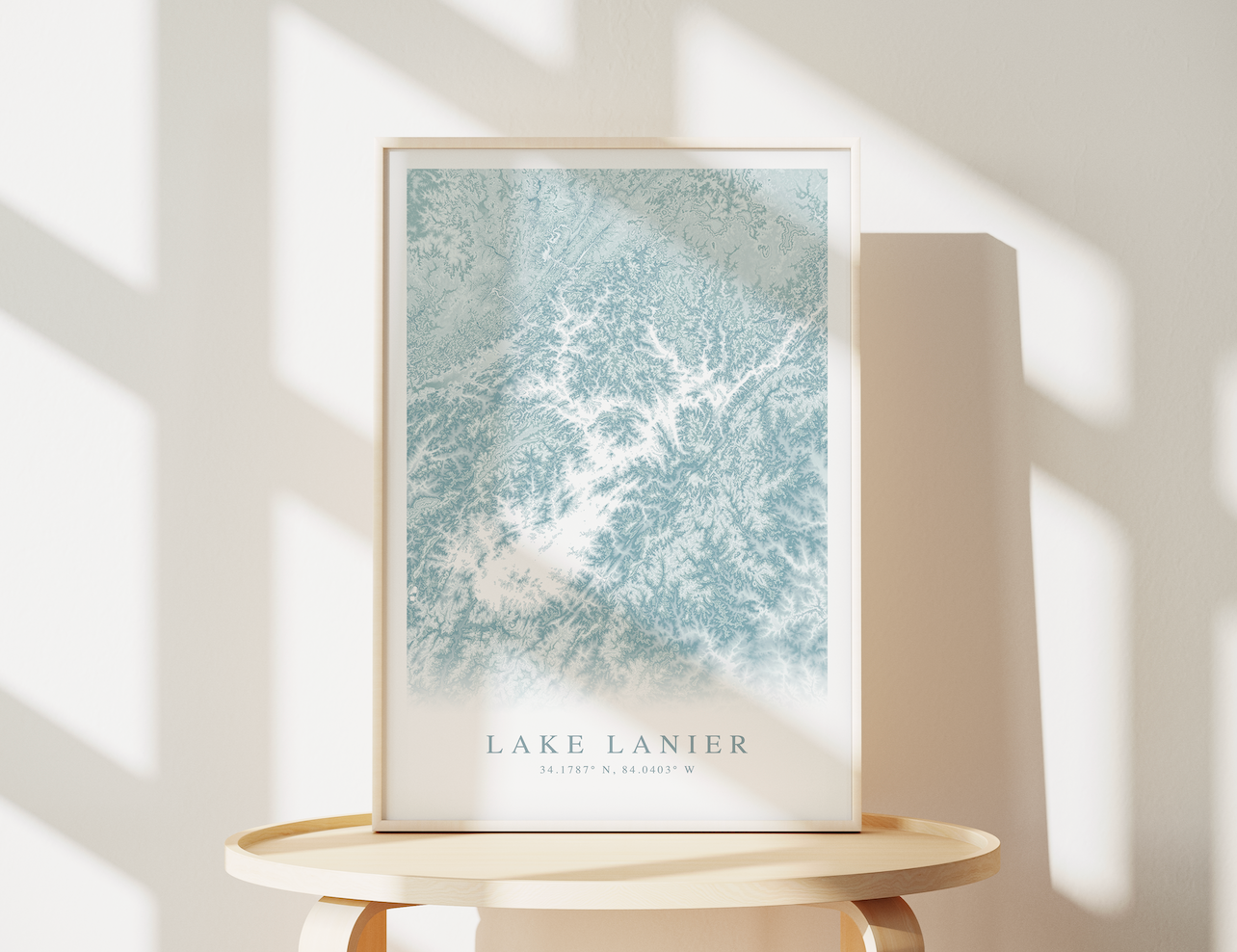 Lake Lanier Map Print