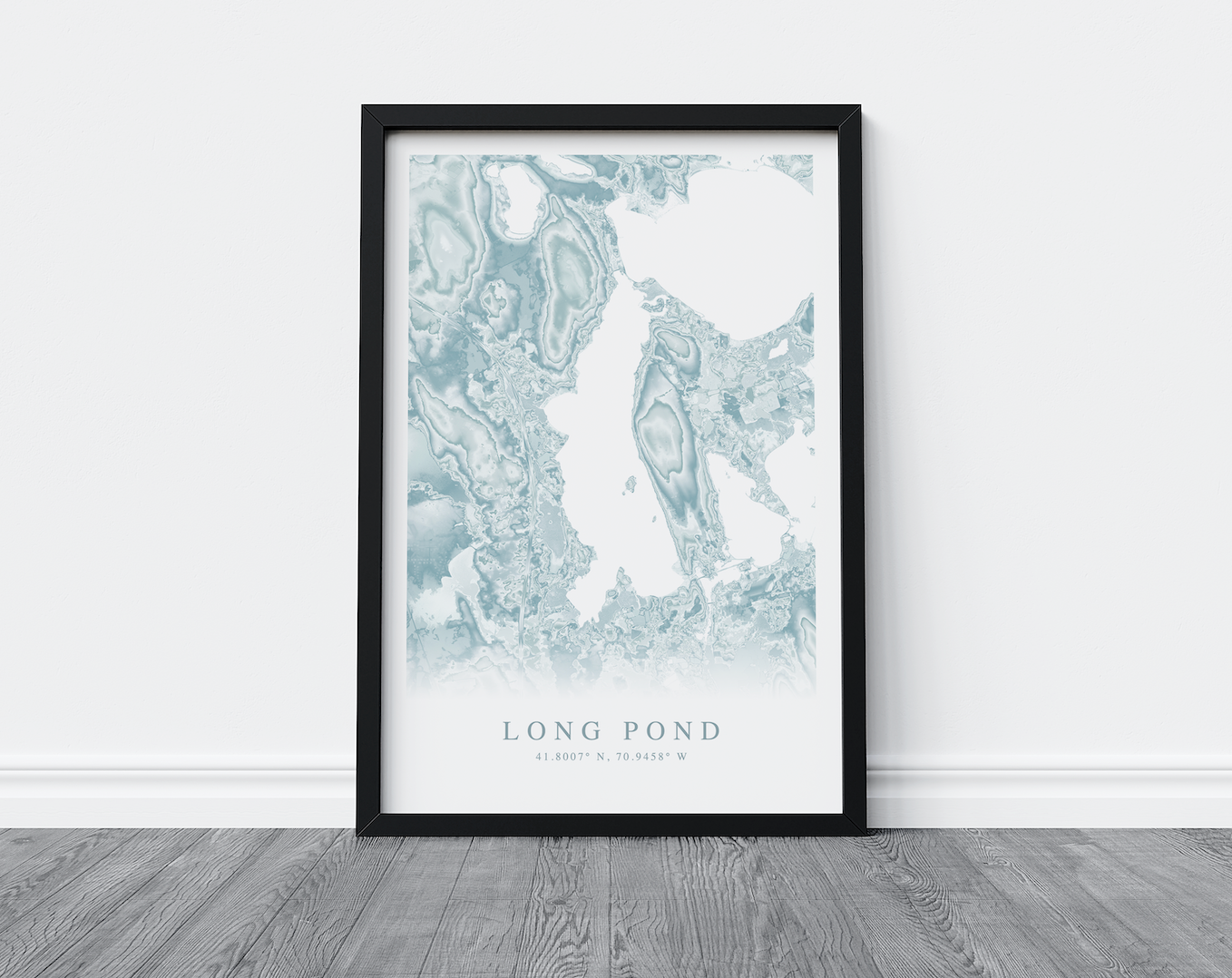 Long Pond MA Map Print