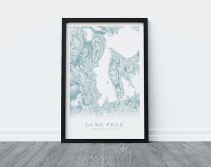 Long Pond MA Map Print