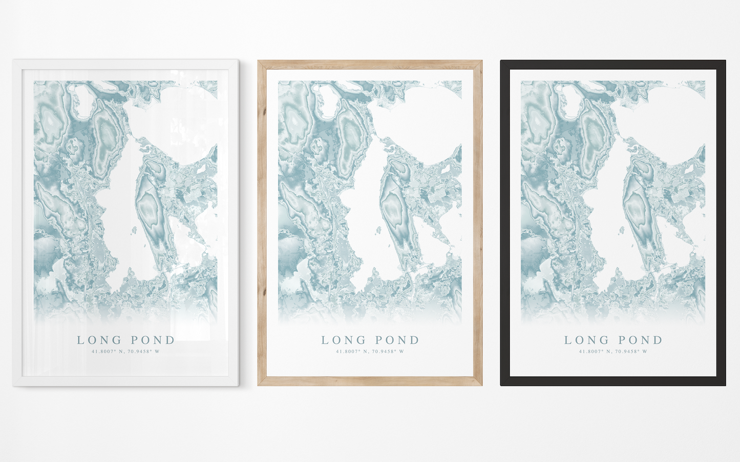 Long Pond MA Map Print