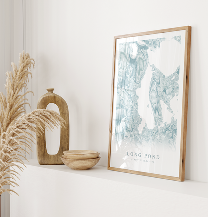Long Pond MA Map Print
