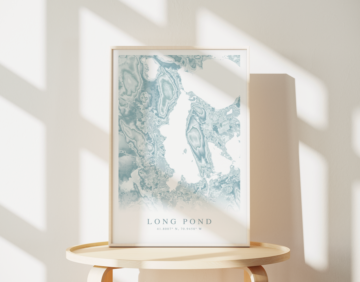 Long Pond MA Map Print