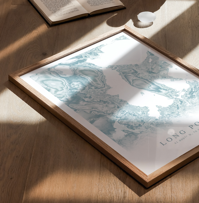 Long Pond MA Map Print