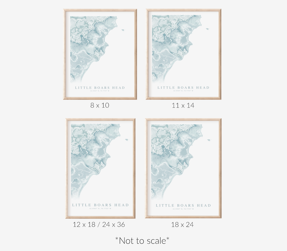 Little Boars Head Map Print