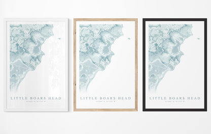 Little Boars Head Map Print