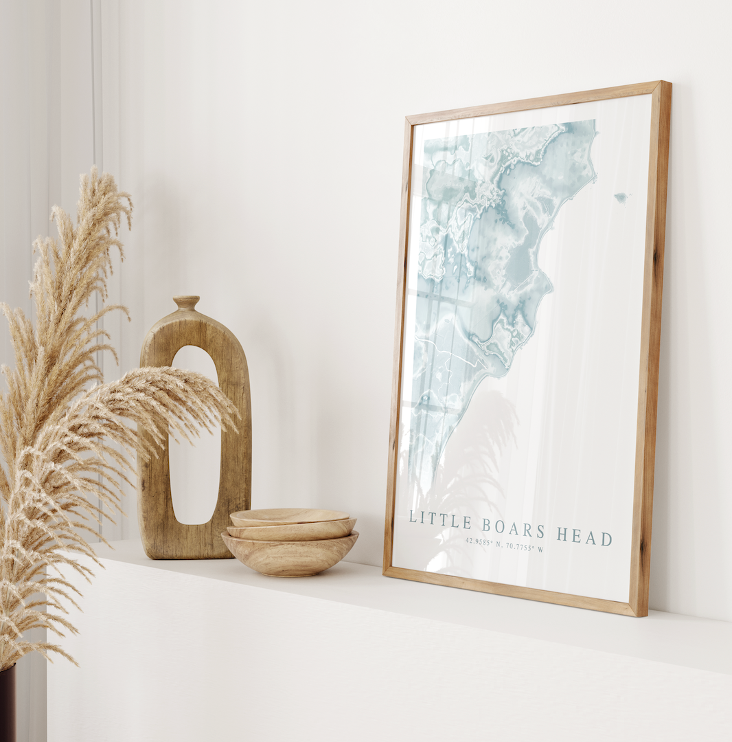 Little Boars Head Map Print