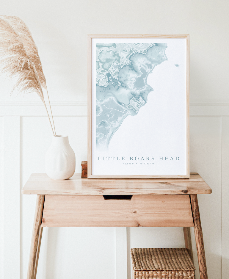 Little Boars Head Map Print