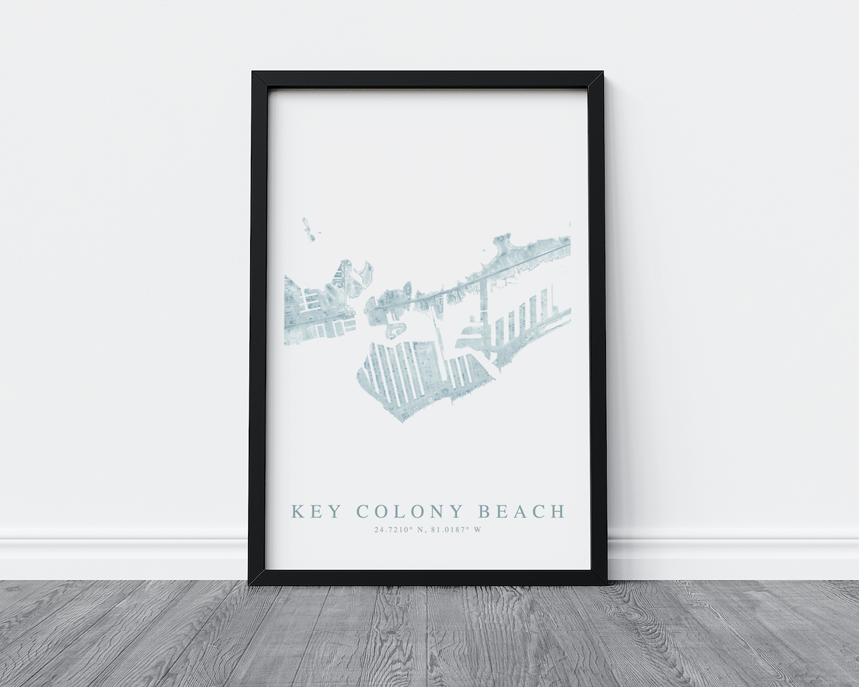 Key Colony Beach Map Print