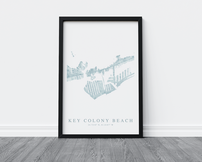 Key Colony Beach Map Print