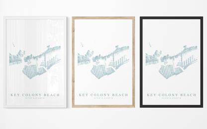 Key Colony Beach Map Print