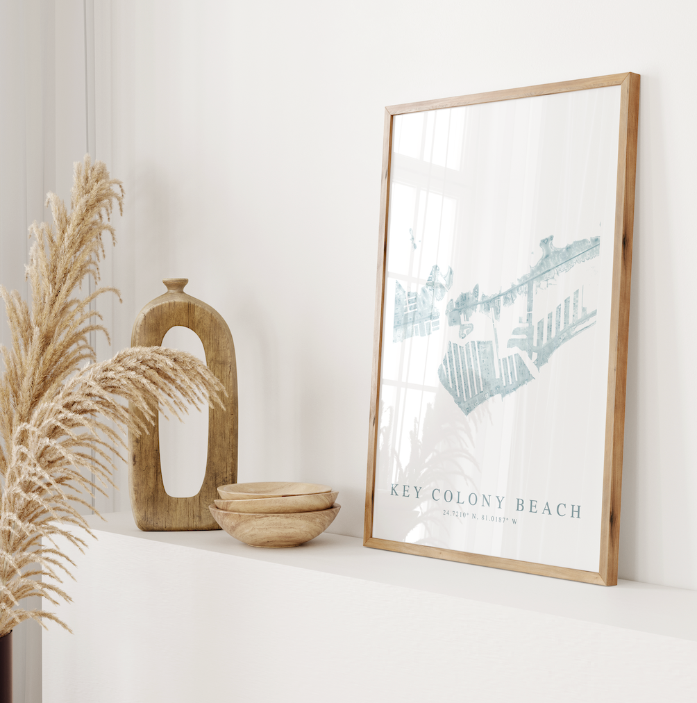 Key Colony Beach Map Print