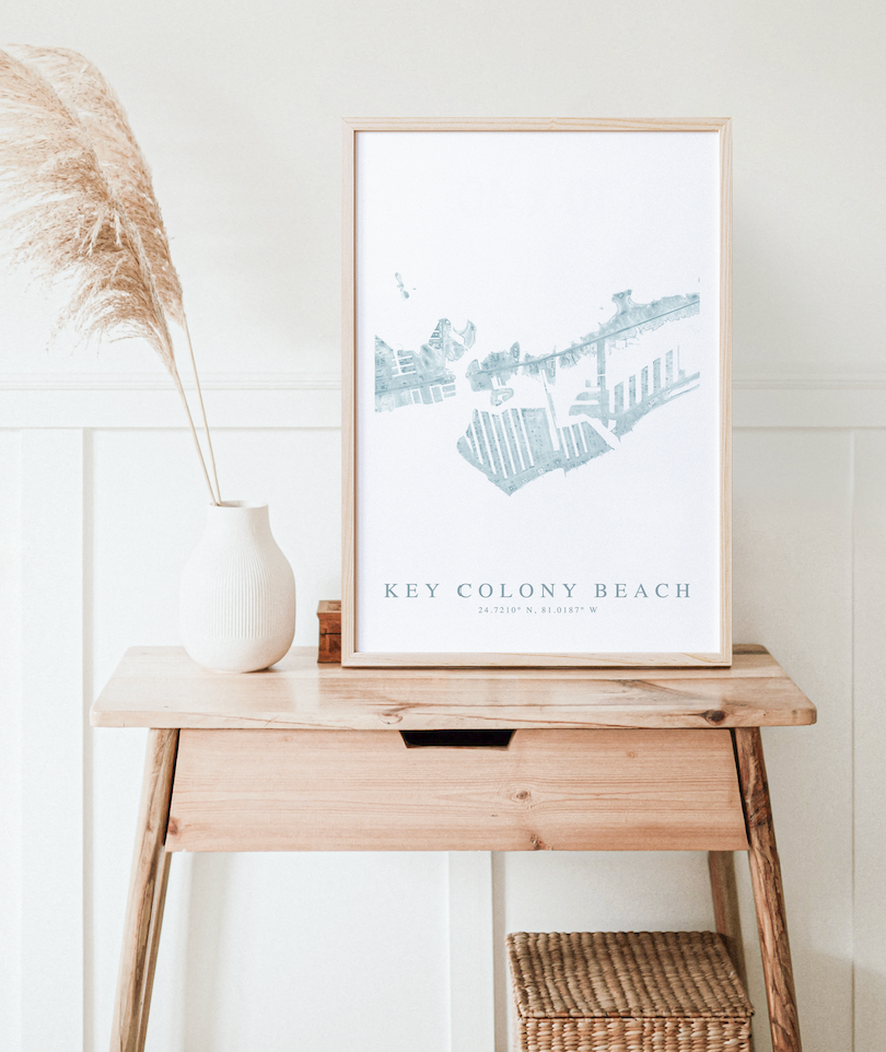 Key Colony Beach Map Print