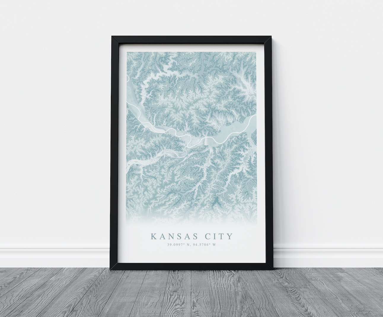Kansas City MO Map Print