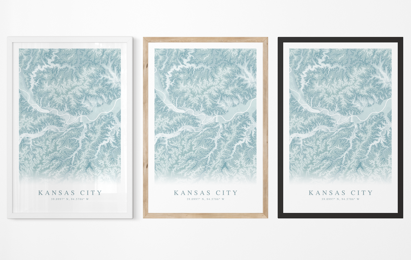 Kansas City MO Map Print