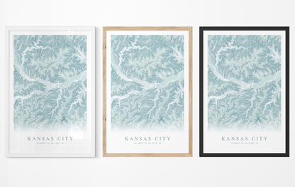 Kansas City MO Map Print