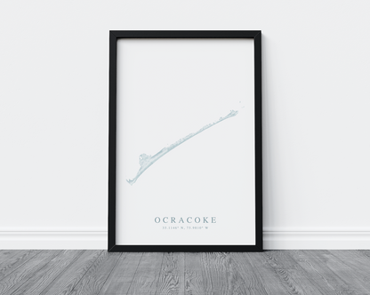 Ocracoke Map Print