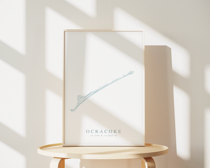 Ocracoke Map Print